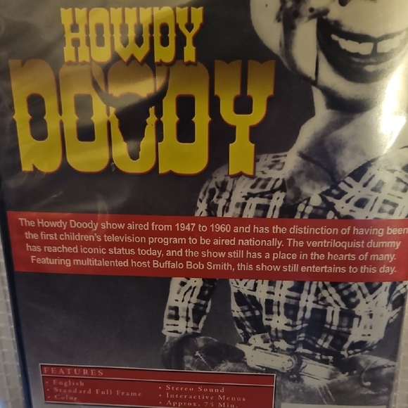 Howdy Doody DVD From 1947-1960 Starring Buffalo Bill Smith Not Rated - Picture 3 of 4
